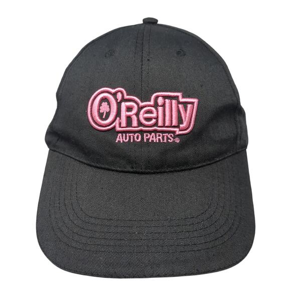 O'Reilly Auto Parts Strapback Baseball Cap Black One Size Adjustable Embroidered - Picture 1 of 9